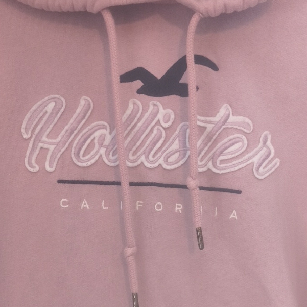 Hollister California - Y2K Mauve Pink Pullover Hoodie | Script Logo | Size S - Picture 2 of 5